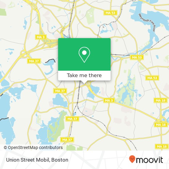 Mapa de Union Street Mobil