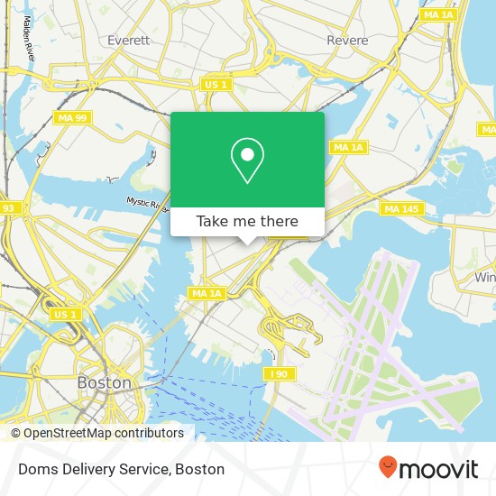 Doms Delivery Service map