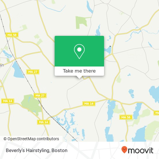 Beverly's Hairstyling map