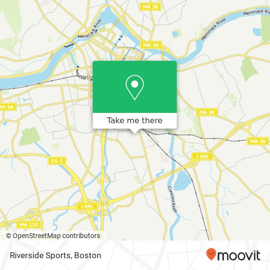 Riverside Sports map