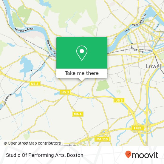 Mapa de Studio Of Performing Arts