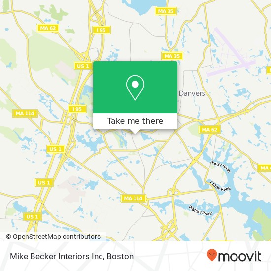 Mike Becker Interiors Inc map