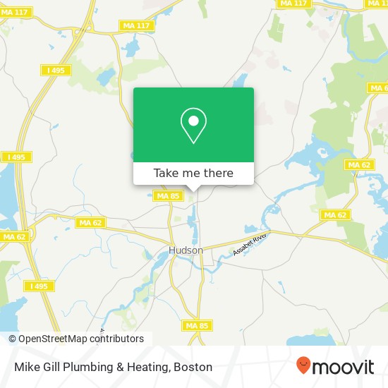 Mapa de Mike Gill Plumbing & Heating