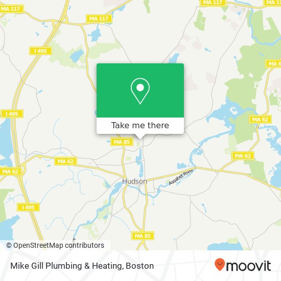 Mike Gill Plumbing & Heating map