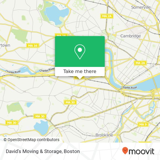 Mapa de David's Moving & Storage