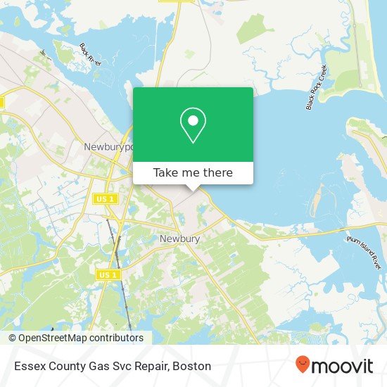 Mapa de Essex County Gas Svc Repair