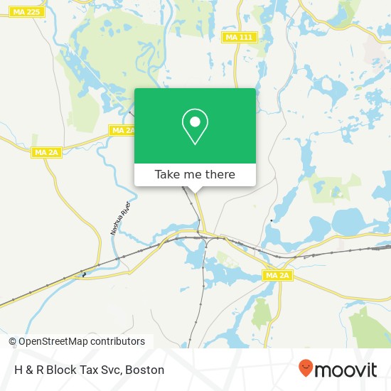 H & R Block Tax Svc map