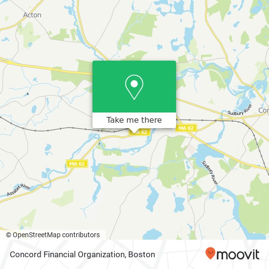 Mapa de Concord Financial Organization