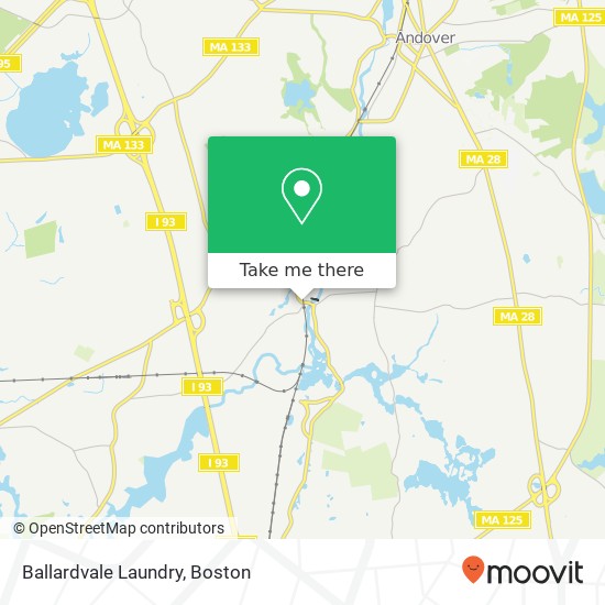 Ballardvale Laundry map