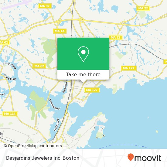 Desjardins Jewelers Inc map