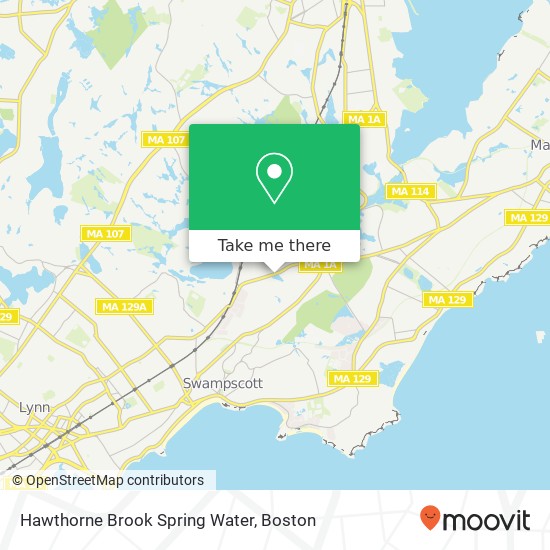 Mapa de Hawthorne Brook Spring Water