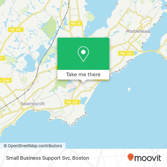 Small Business Support Svc map