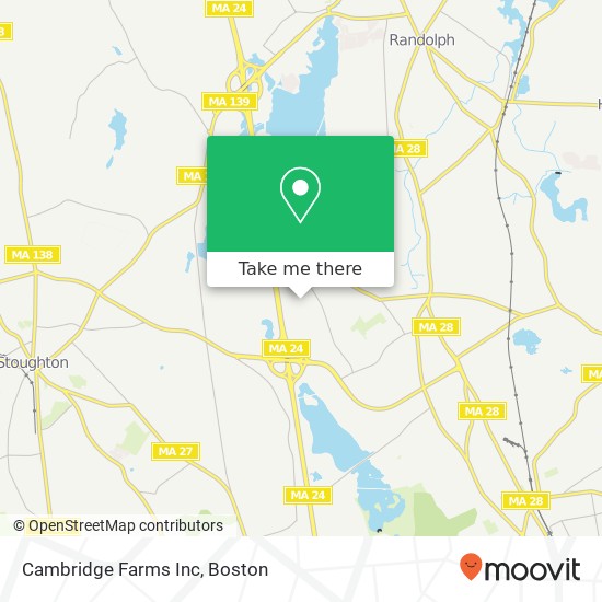 Mapa de Cambridge Farms Inc