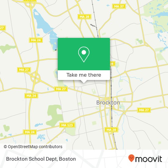 Mapa de Brockton School Dept