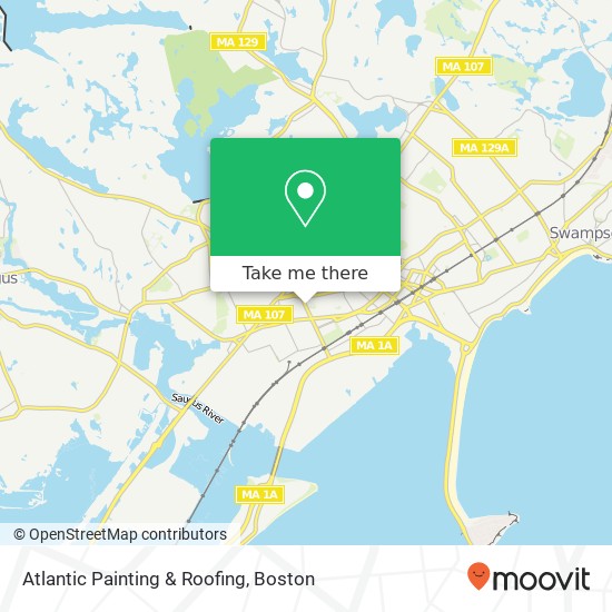 Atlantic Painting & Roofing map