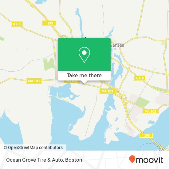 Ocean Grove Tire & Auto map