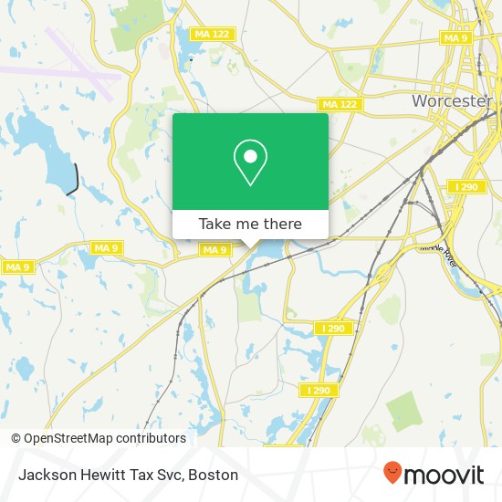 Jackson Hewitt Tax Svc map