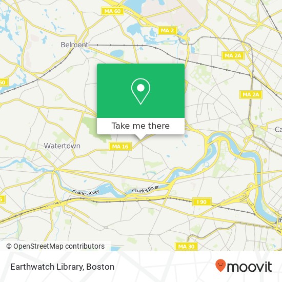 Mapa de Earthwatch Library