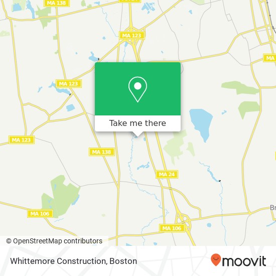 Mapa de Whittemore Construction