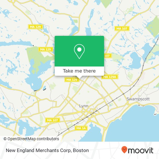 New England Merchants Corp map
