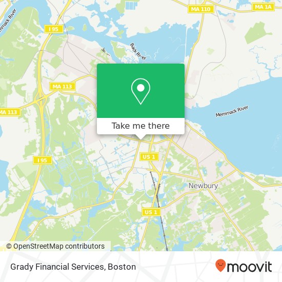 Mapa de Grady Financial Services