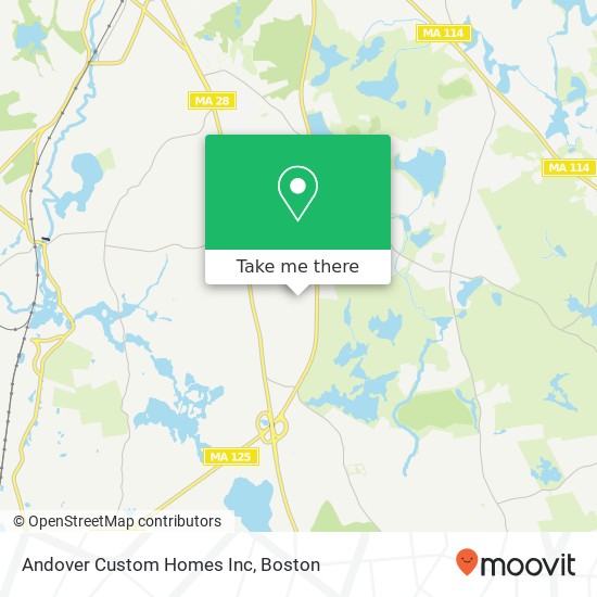 Mapa de Andover Custom Homes Inc