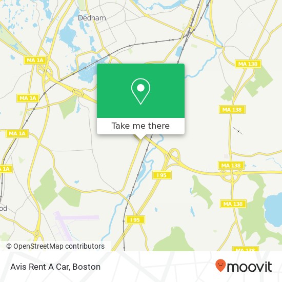 Avis Rent A Car map