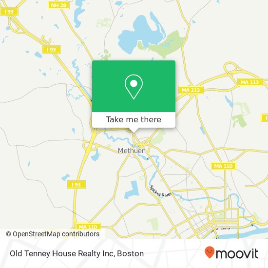 Mapa de Old Tenney House Realty Inc