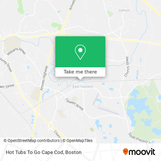 Hot Tubs To Go Cape Cod map