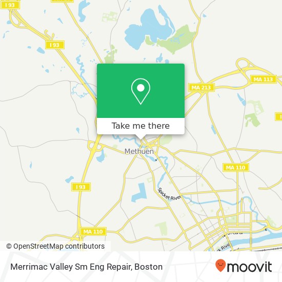 Mapa de Merrimac Valley Sm Eng Repair