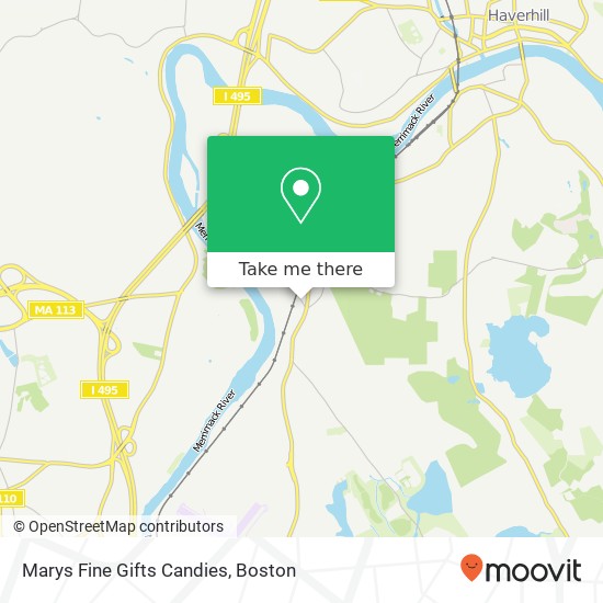 Mapa de Marys Fine Gifts Candies