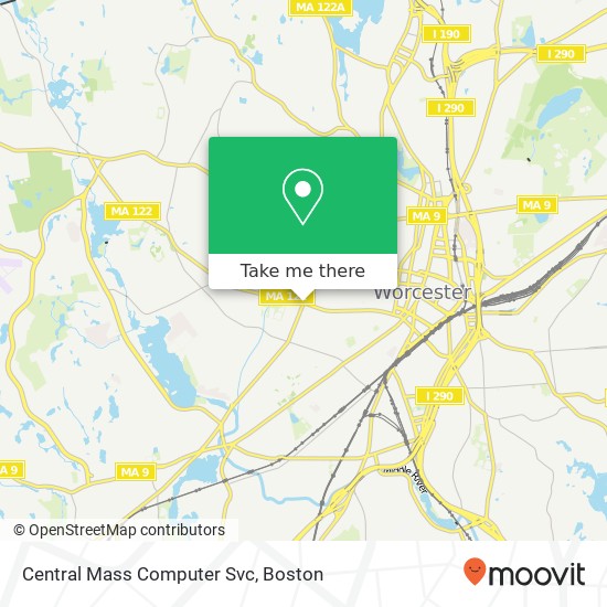 Central Mass Computer Svc map