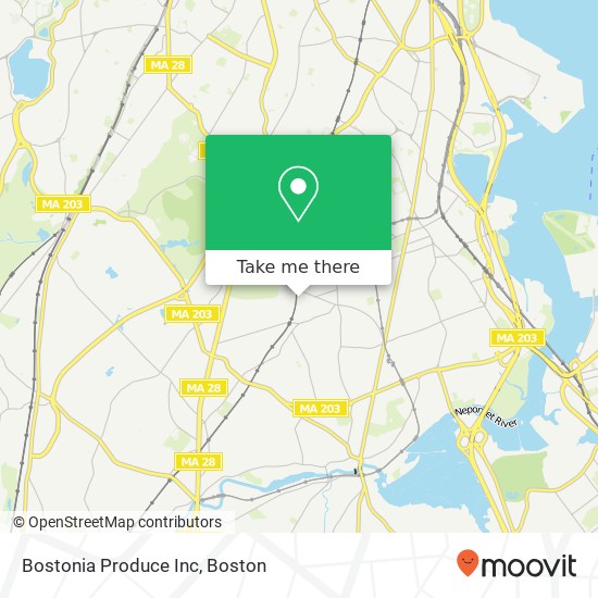 Bostonia Produce Inc map