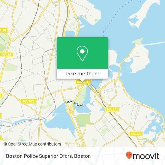 Boston Police Superior Ofcrs map