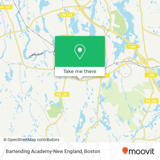 Bartending Academy-New England map