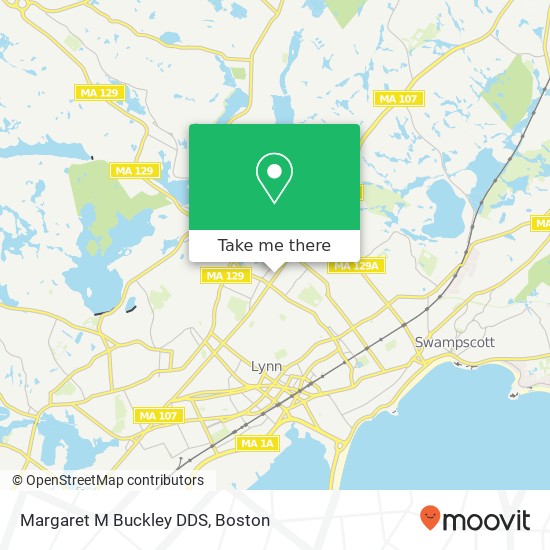 Margaret M Buckley DDS map