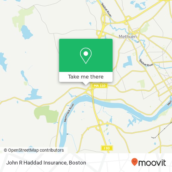 John R Haddad Insurance map