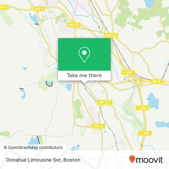 Mapa de Donahue Limousine Svc
