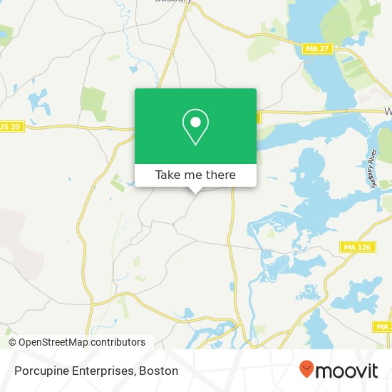 Porcupine Enterprises map