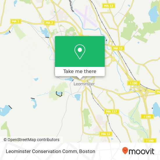 Mapa de Leominster Conservation Comm