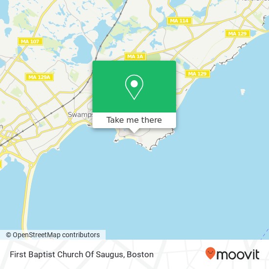 Mapa de First Baptist Church Of Saugus