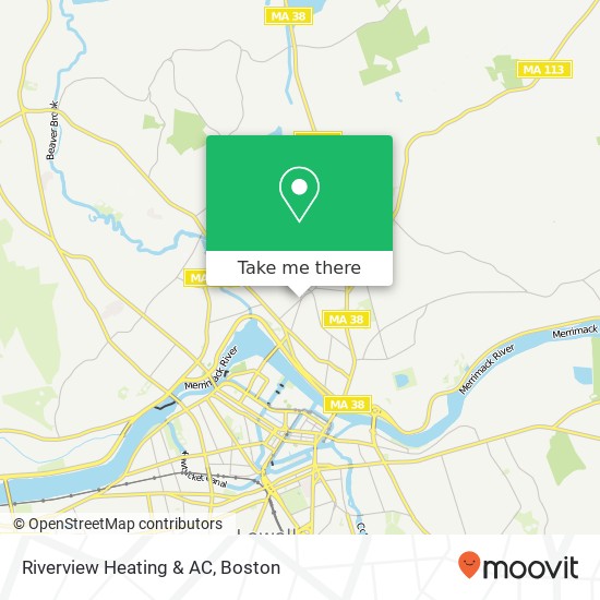 Riverview Heating & AC map
