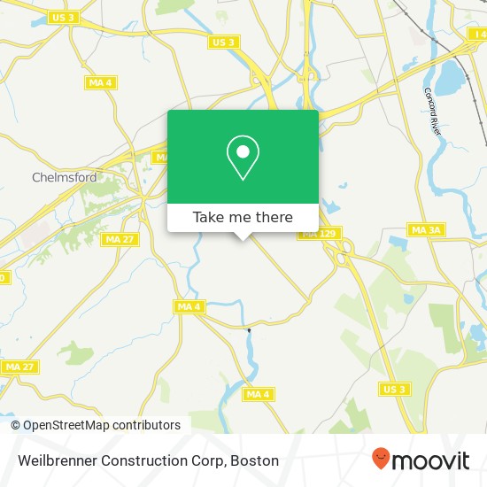 Mapa de Weilbrenner Construction Corp
