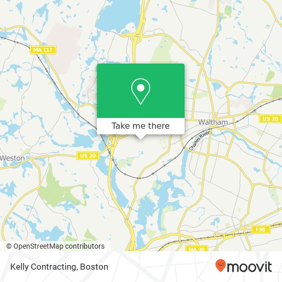 Kelly Contracting map