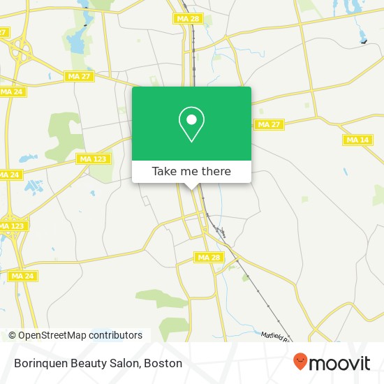 Mapa de Borinquen Beauty Salon