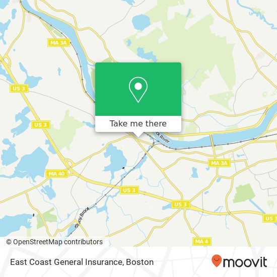 East Coast General Insurance map