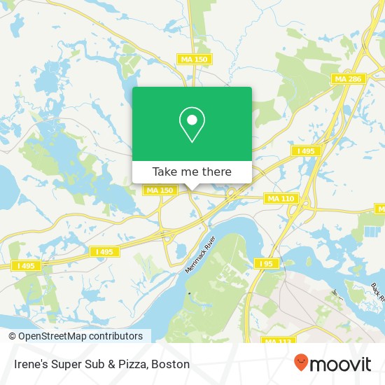Mapa de Irene's Super Sub & Pizza