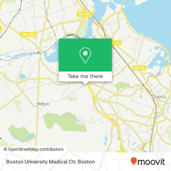 Mapa de Boston University Medical Ctr