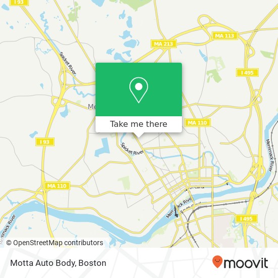 Motta Auto Body map