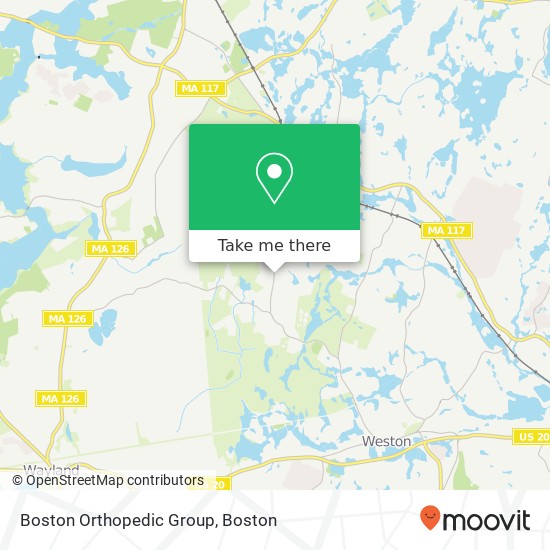 Mapa de Boston Orthopedic Group